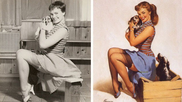 Девушки пин-ап фото, картинки— до и после 