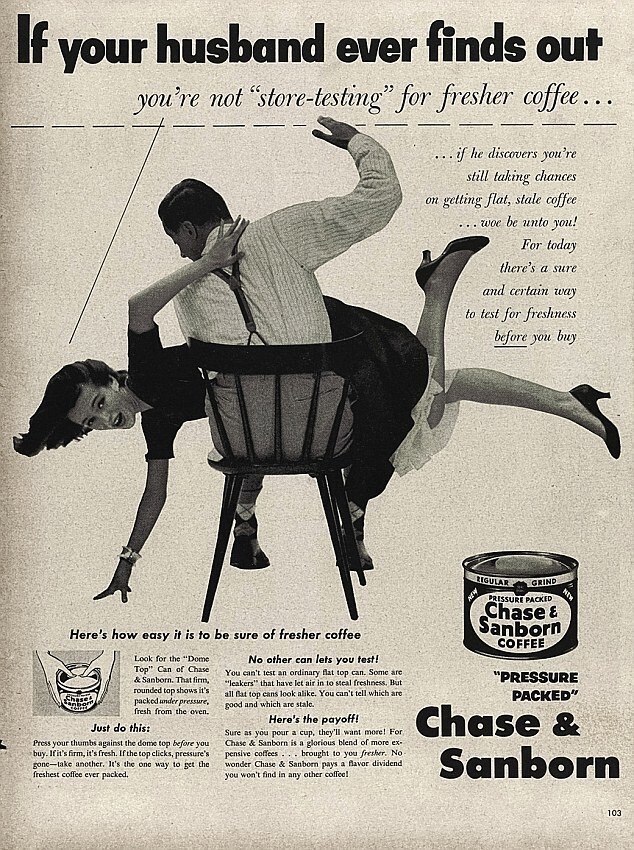 Сексисткие рекламные плакаты 50-х и 60-х годов