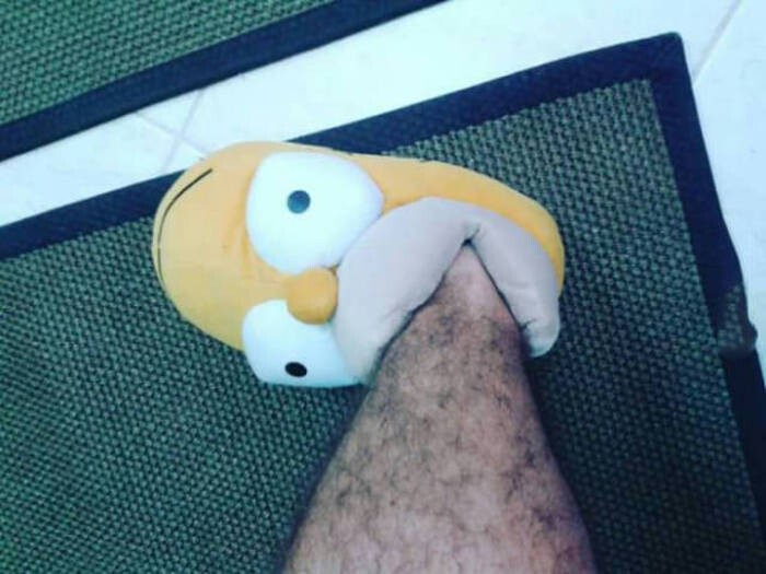 Гомер жует ногу