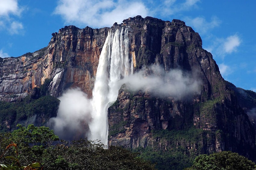 16. Водопад ангелов, Венесуэлла