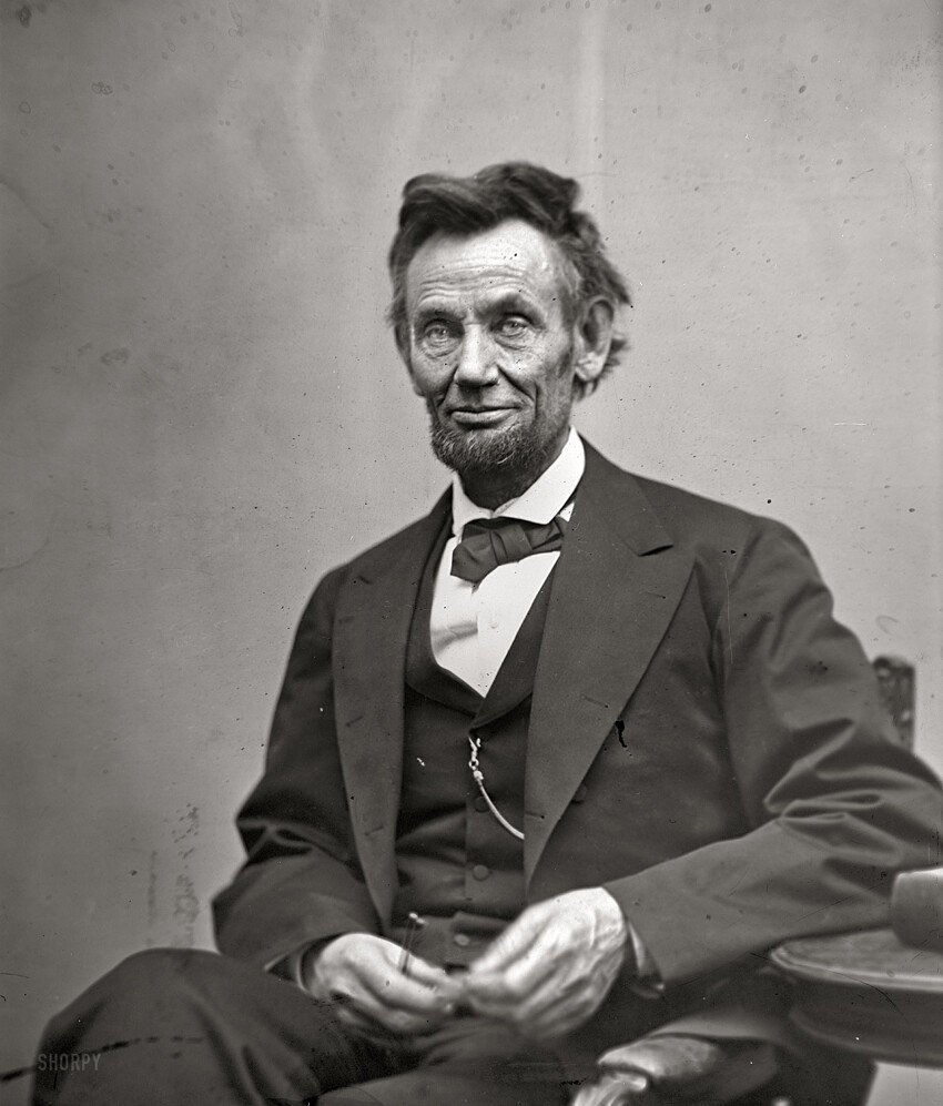 4. Авраам Линкольн (1809-1865).