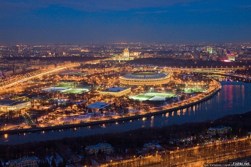 Ночная Москва, фото Ильи Варламова