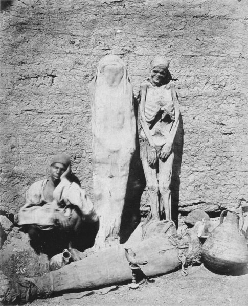 Дремлющий дилер мумий. Египет, 1875 г.