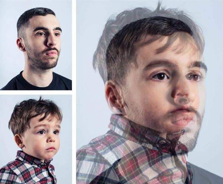 Отцы и дети: фотограф совместил фотографии отцов и сыновей, чтобы показать, насколько они похожи
