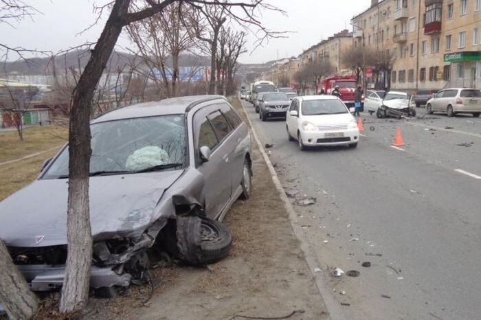 Авария дня. Уснул за рулем или стало плохо