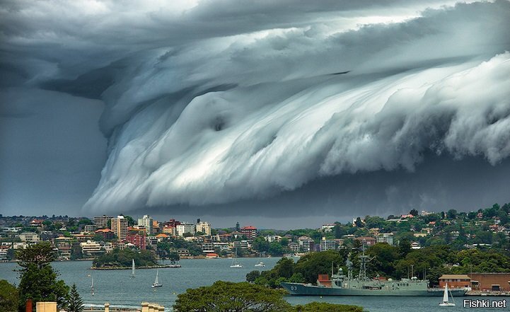 Облако-цунами над Сиднеем