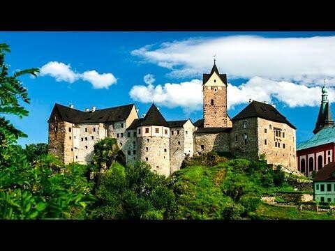 Аэросъемка старинного замка в Чехии 