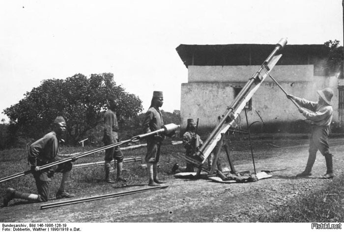 Запуск ракеты конгрива 1890 г