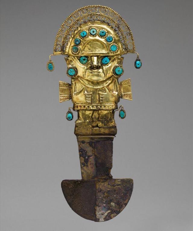 7. Ритуальный нож туми . Перу, IX - XI век н.э.