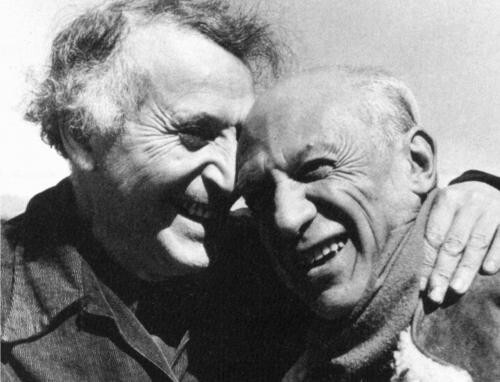 Марк Шагал и Пабло Пикассо, 1941 г.