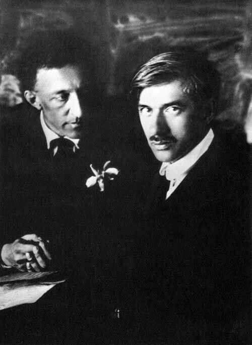 А. А. Блок и К. И. Чуковский, 1921 год.