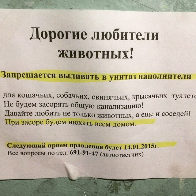 Подъездная жизнь: 28 шедевральных объявлений из наших подъездов