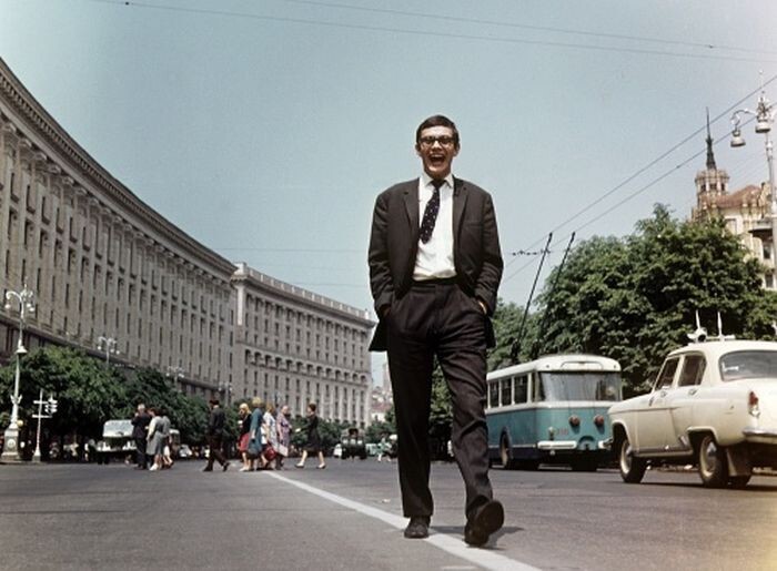 Никита Михалков на Крещатике, 1966 год, Киев
