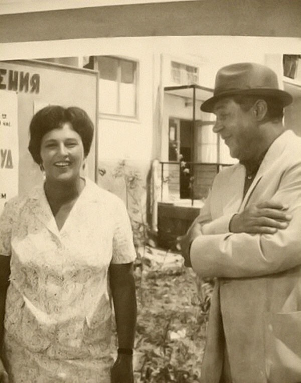  Нонна Мордюкова на съёмках "Бриллиантовой руки". 1968 год