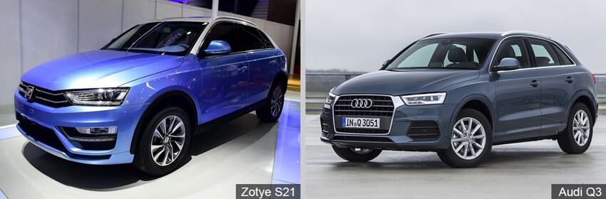 Zotye S21 – Audi Q3