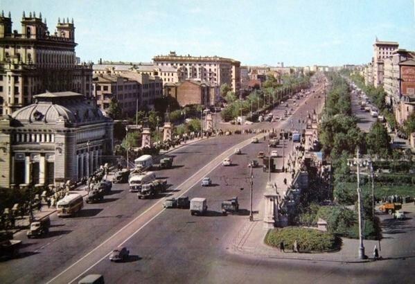 Без пробок и рекламы. Москва. СССР. 1960-е.