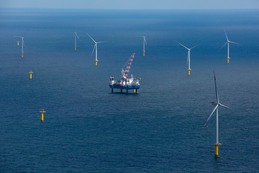 Ветряная электростанция Amrumbank West в Северном море