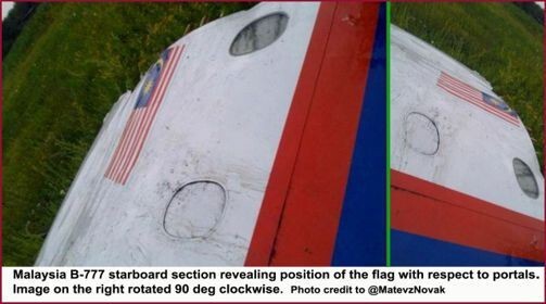 о данным сайта http://www.newscom.md/rus/fotografii-ne-vrut-dokazano-na-ukraine-razbilsya-samolet-rejsa-mh-370-ischeznuvshij-v-marte.html  Странные нестоковки на фотографиях разбившегося Боинга рейса MH-17 в Украине.