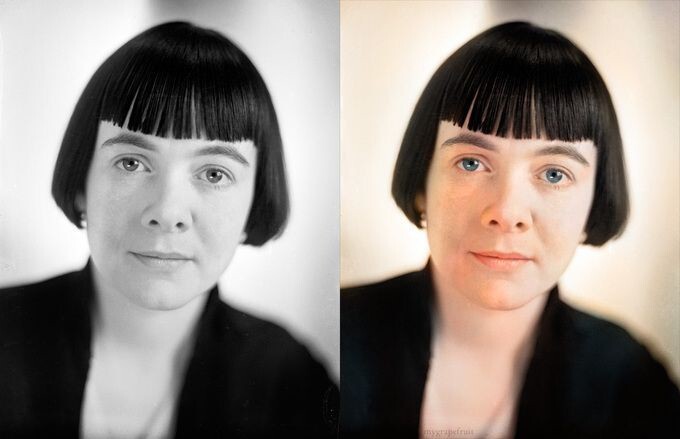 Санна Дуллавей (Sanna Dullaway) из Швеции занимается тем, что восстанавливает старые черно-белые фотографии в цвет. 