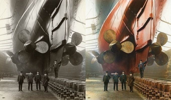 Корабельный док в Ливерпуле, 1909 г.