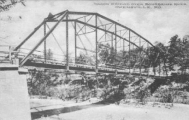 14. Железнодорожный мост, Джефферсон-сити, Миссури, 1855:  