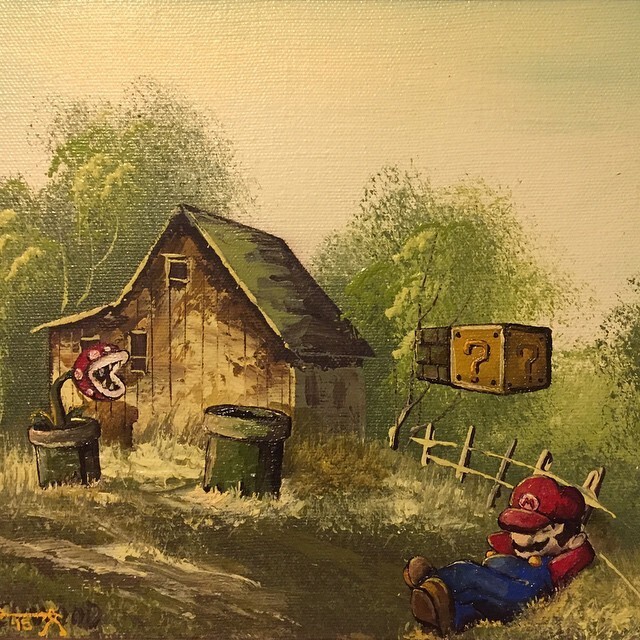 Как вам, например, фермер Марио, прилегший отдохнуть у амбара?