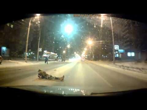Авария с пешеходом в Челябинске 