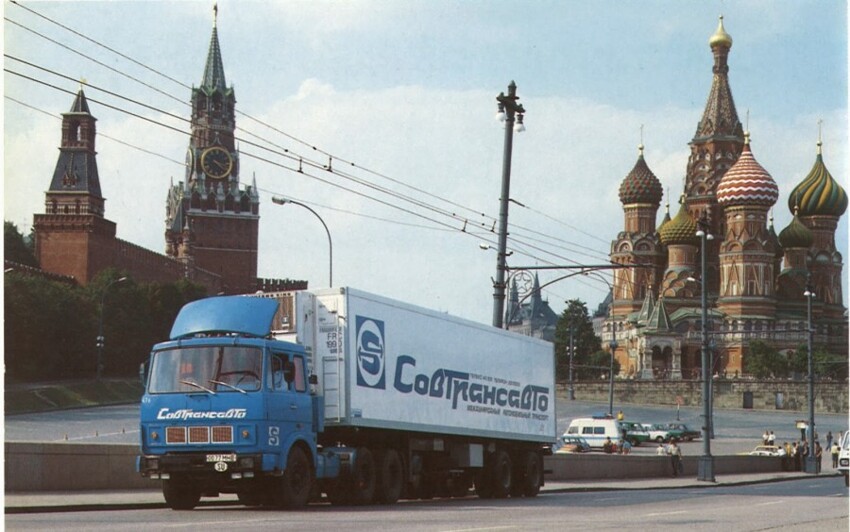 Международные автомобильные перевозки в советское время