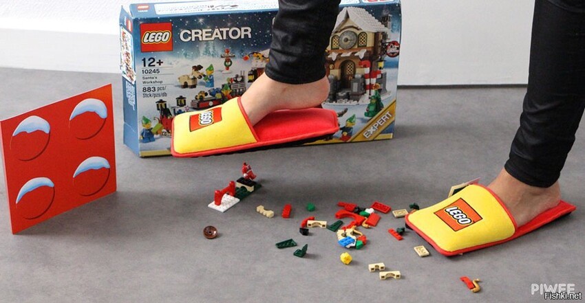 Компания Lego и французское рекламное агентство Brand Station создали тапочки...