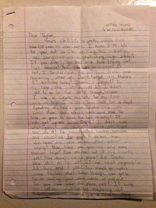 Эта 12-летняя девочка умерла месяц назад. Письмо, которое ее родители нашли после, разрывает сердце