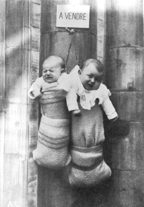 Нежеланные дети,выставленные на продажу. Франция, 1940-е