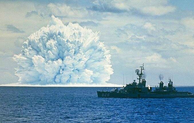 Экспериментальный подводный ядерный взрыв у берегов Калифорнии, 1962 г.
