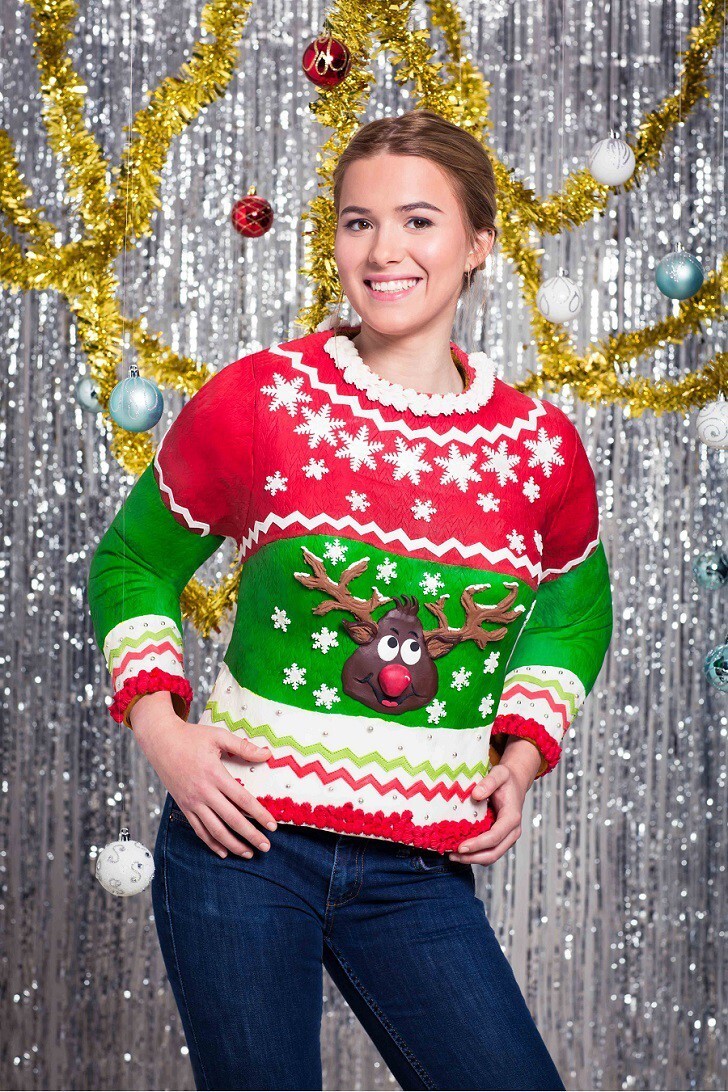 Сладко, липко и тепло: Съедобный рождественский свитер