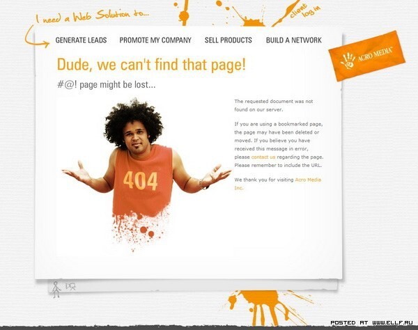 25 необычных дизайнов страницы 404