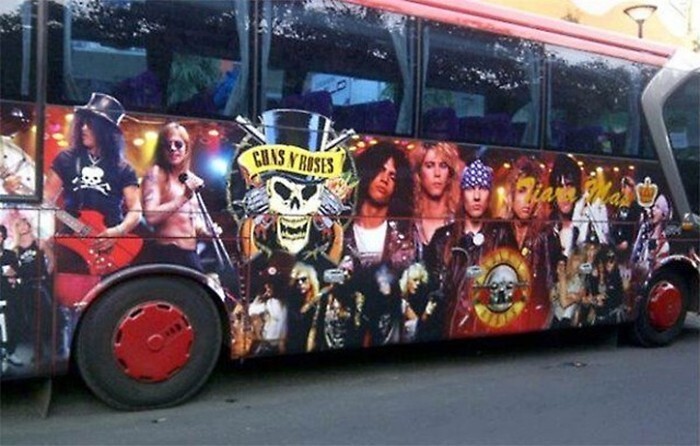 15. Автобус Guns N' Roses 