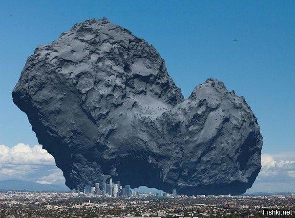 Размер кометы Чурюмова — Герасименко, чтоб вы понимали