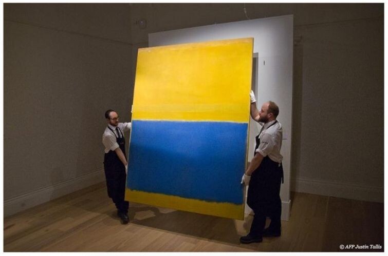 В Нью–Йорке на аукционе Сотбис продана одна из работ Марка Ротко, "Untitled, (Yellow and Blue)".  Цена: $46 500 000
