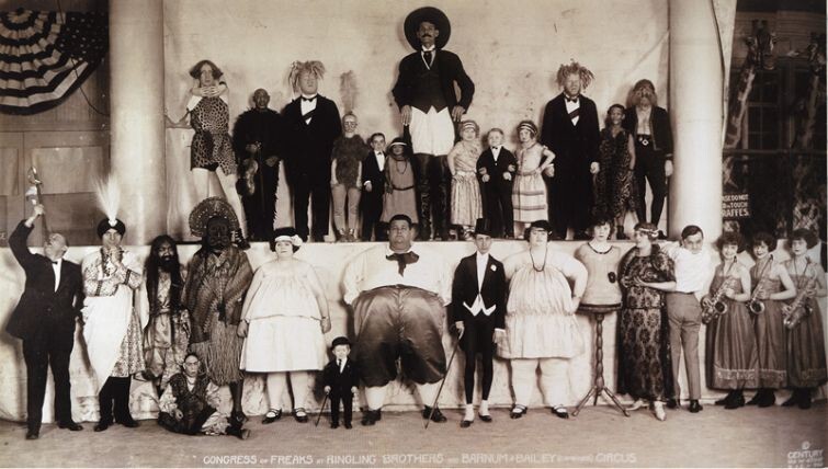 Съезд фриков: Цирк Барнума и Бейли, 1924 год