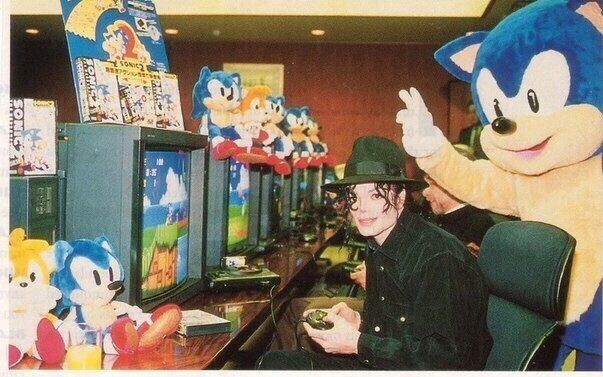 Майкл Джексон и Соник. Япония, 1990-е года
