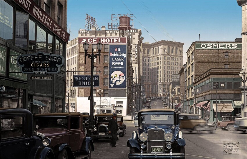 Third Ave in Seattle 1934