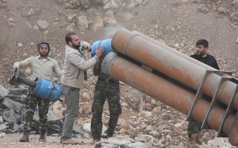 Самодельное оружие сирийских боевиков