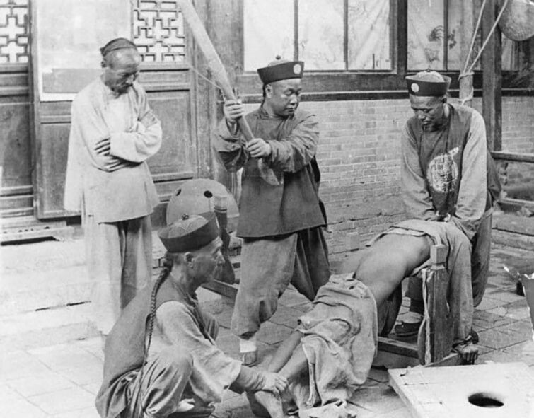 Китай, наказание преступника, 1900 год