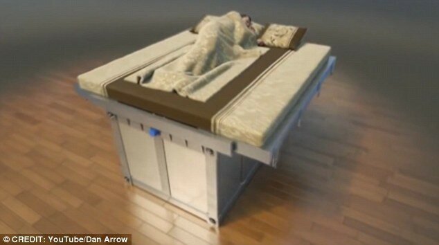 Бронированная кровать для тех, кто боится умереть от землетрясения во время сна