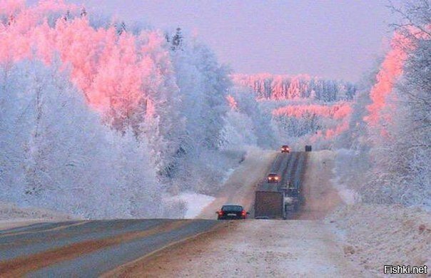 Закат в Сибири, Россия