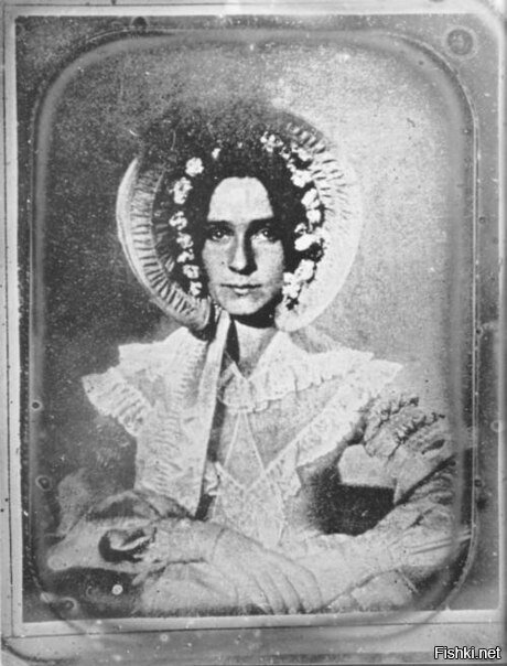 Первая в истории фотография женщины, 1839 г