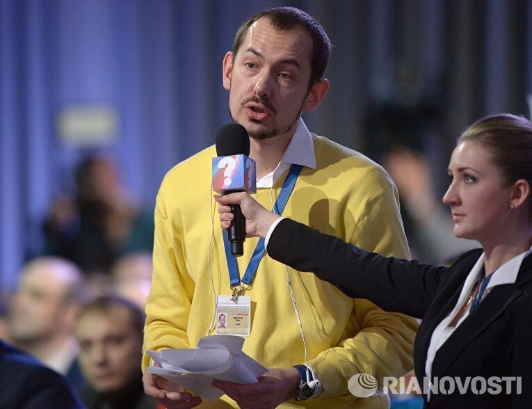 Украинский журналист Роман Цимбалюк рассказал как он задавал свой вопрос Путину
