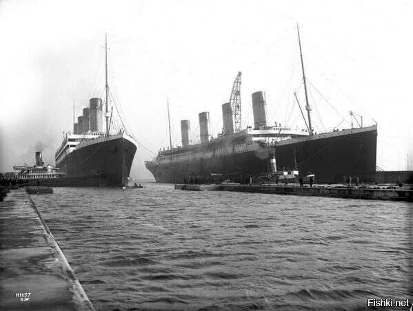 Олимпик и Титаник в Белфасте, 1912 г