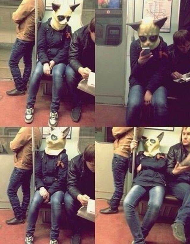  Когда едешь в метро и чет приуныл...