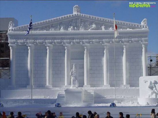 Невероятные скульптуры из льда