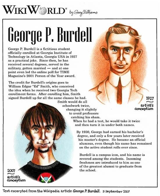 Джордж П. Бёрдел — человек, которого никогда не существовало